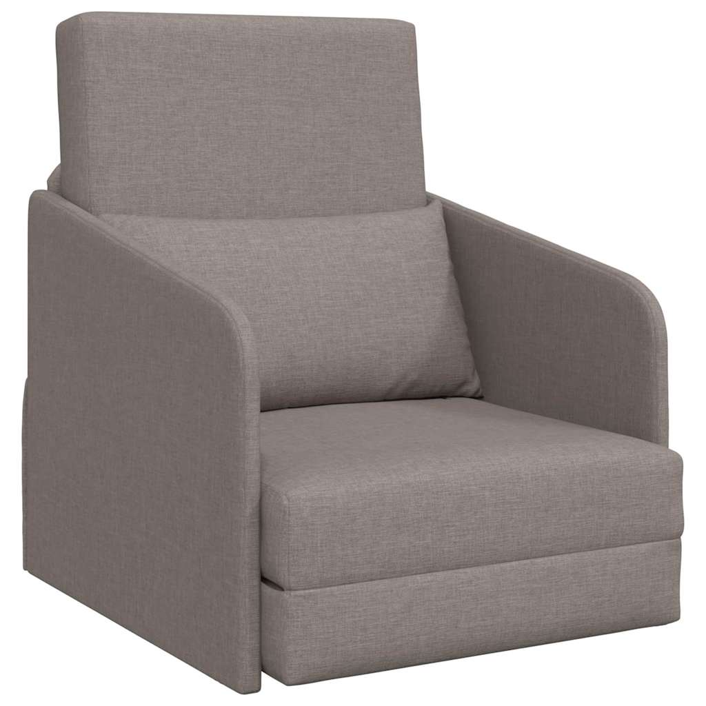 Canapé-Lit Taupe 65 x 80 x 83 cm tissu - XIOS