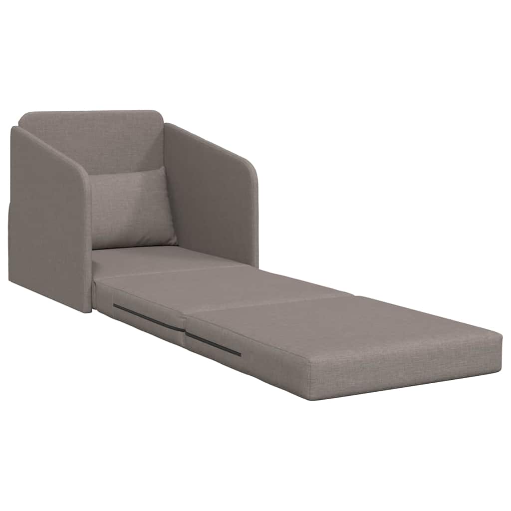 Canapé-Lit Taupe 65 x 80 x 83 cm tissu - XIOS
