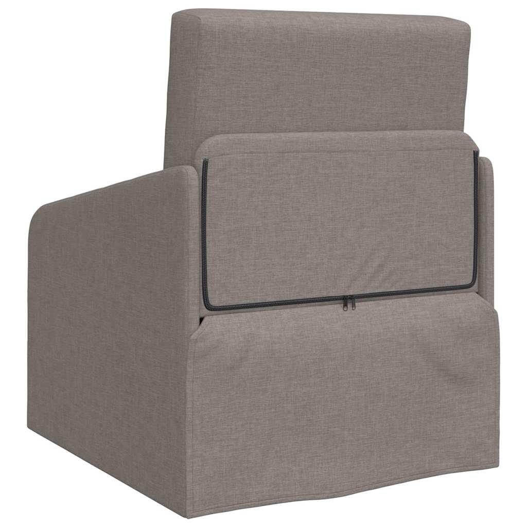 Canapé-Lit Taupe 65 x 80 x 83 cm tissu - XIOS
