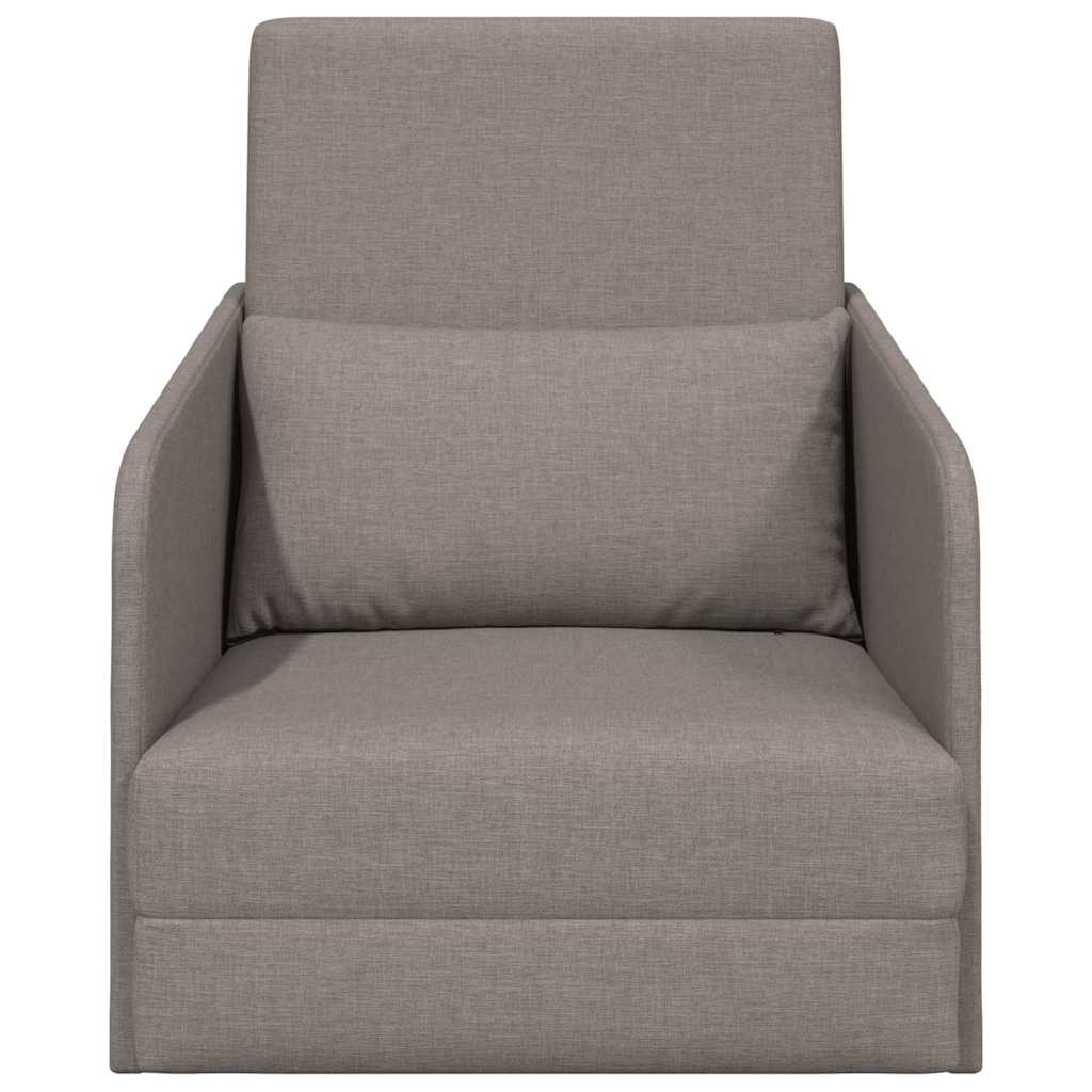 Canapé-Lit Taupe 65 x 80 x 83 cm tissu - XIOS