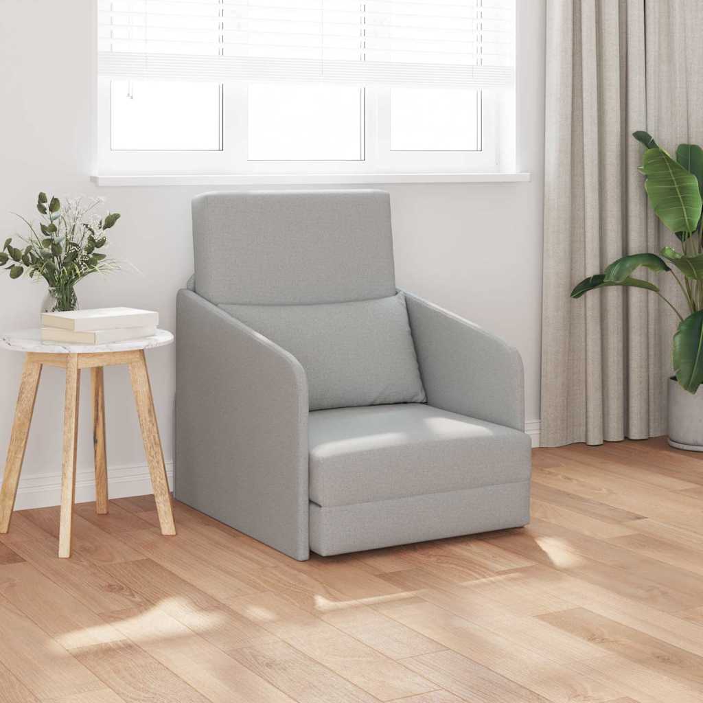 Canapé-Lit Gris nuage 65 x 80 x 83 cm tissu - XIOS