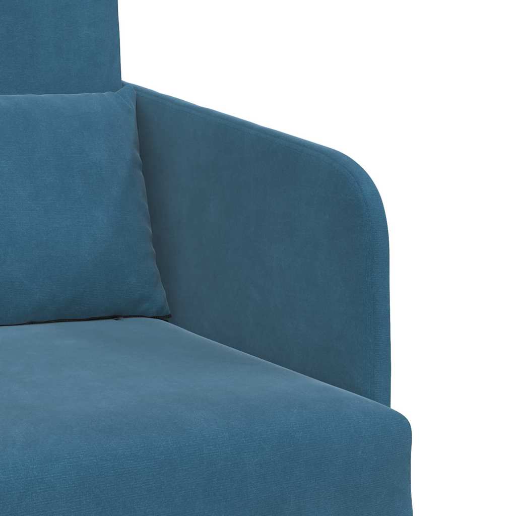Canapé-Lit Bleu 65 x 80 x 83 cm Velours - XIOS