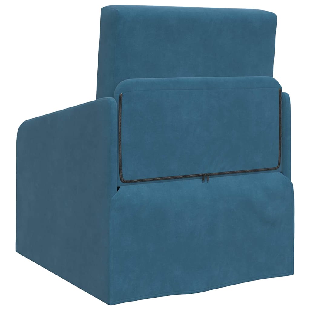 Canapé-Lit Bleu 65 x 80 x 83 cm Velours - XIOS