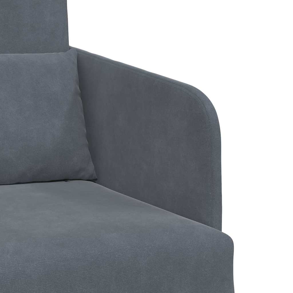 Canapé-Lit Gris foncé 65 x 80 x 83 cm Velours - XIOS