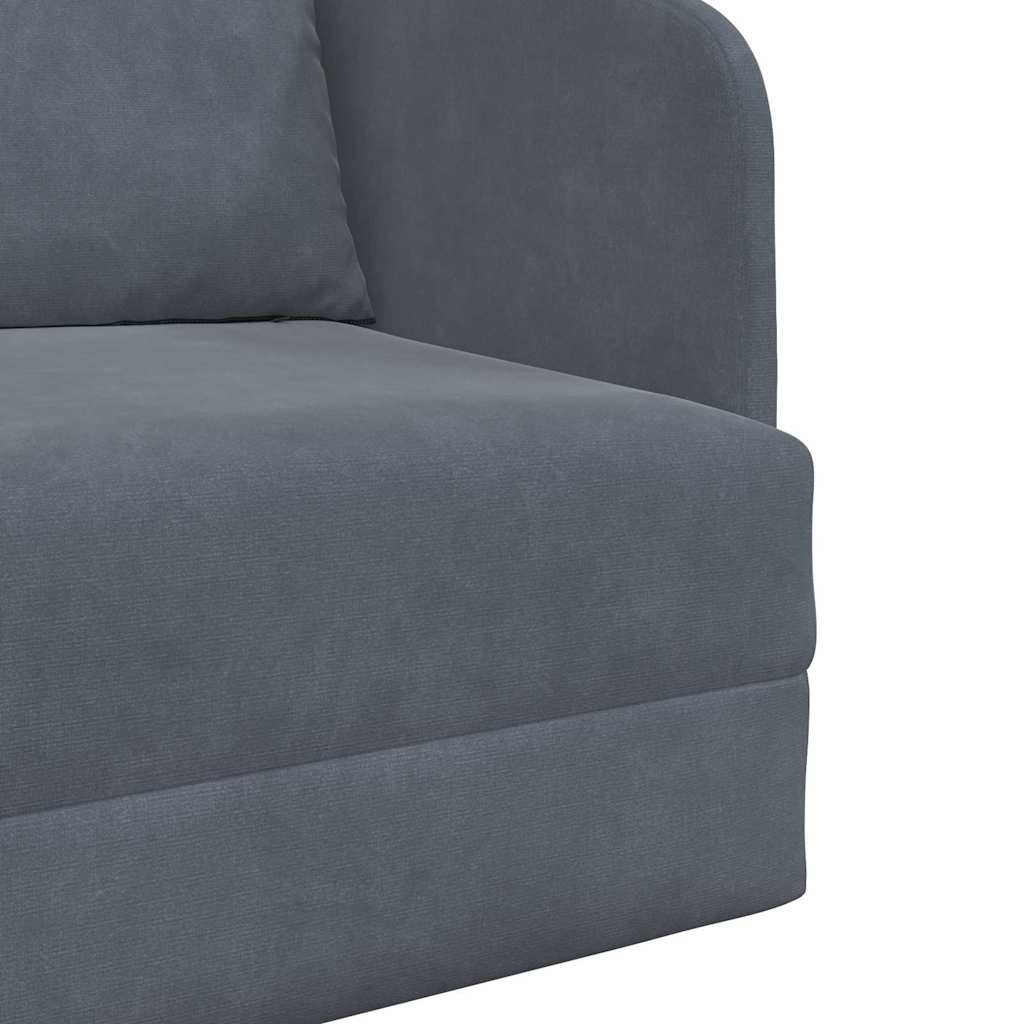 Canapé-Lit Gris foncé 65 x 80 x 83 cm Velours - XIOS