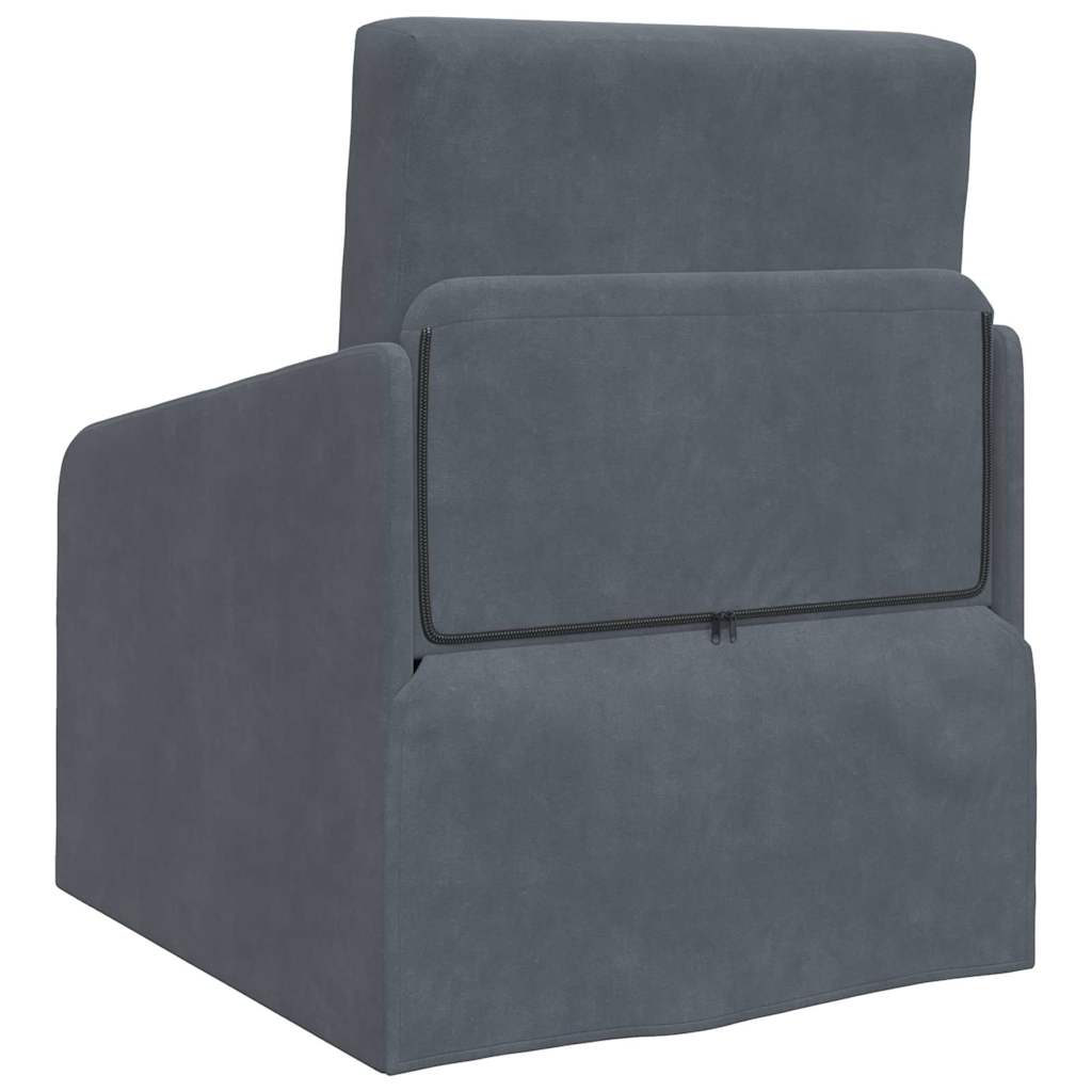 Canapé-Lit Gris foncé 65 x 80 x 83 cm Velours - XIOS