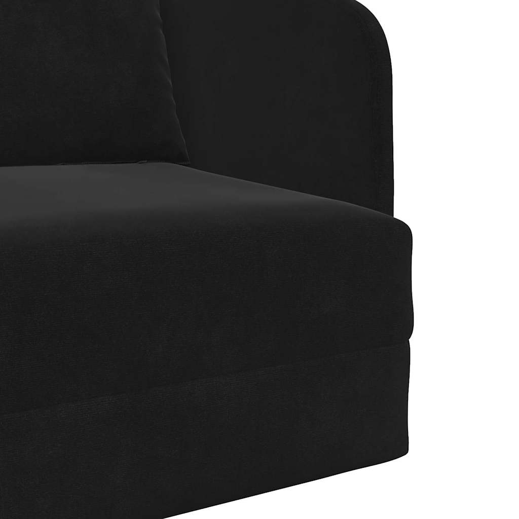 Canapé-Lit Noir 65 x 80 x 83 cm Velours - XIOS