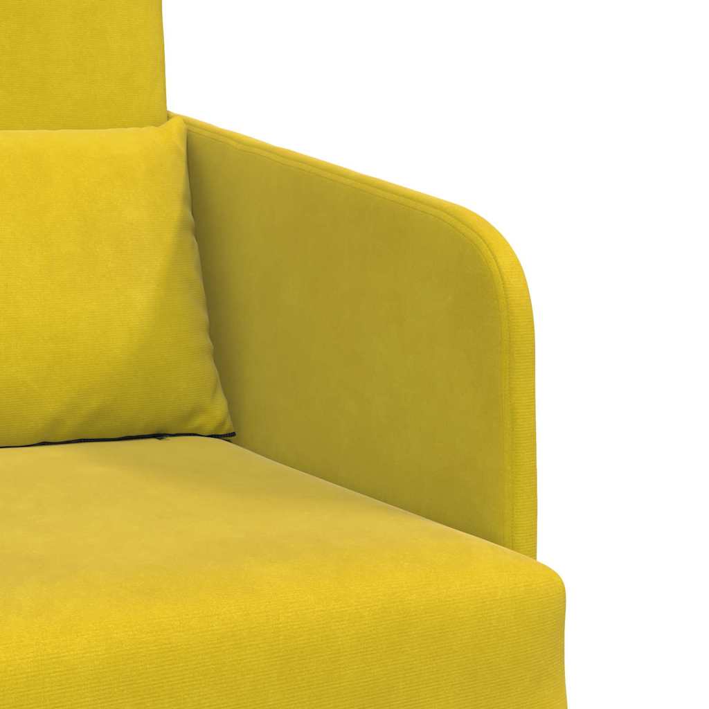 Canapé-Lit Jaune 65 x 80 x 83 cm Velours - XIOS