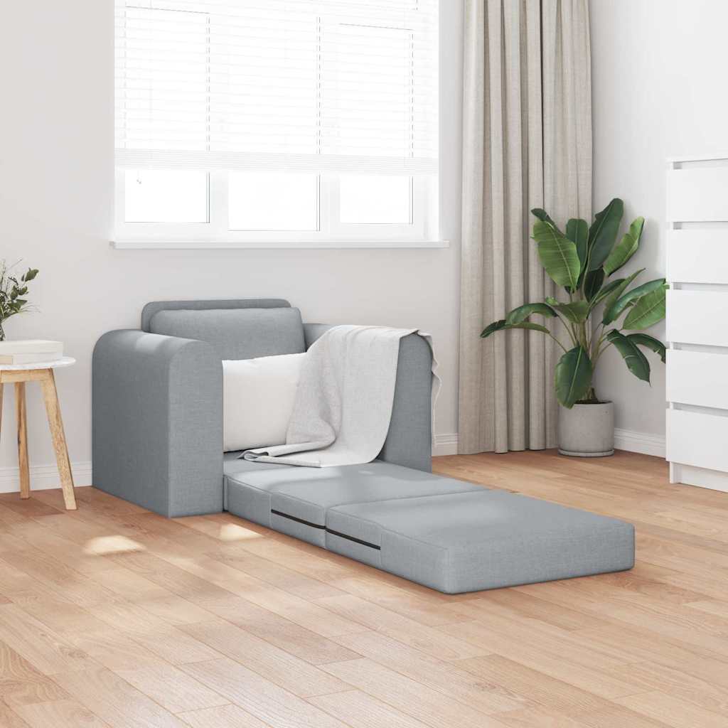 Canapé-Lit Gris clair 98 x 71 x 83 cm tissu - XIOS