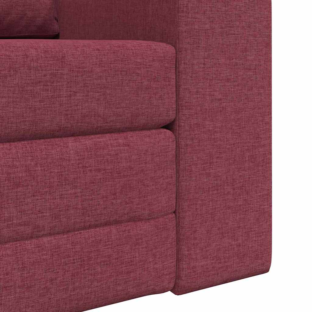Canapé-Lit Rouge bordeaux 98 x 71 x 83 cm tissu - XIOS