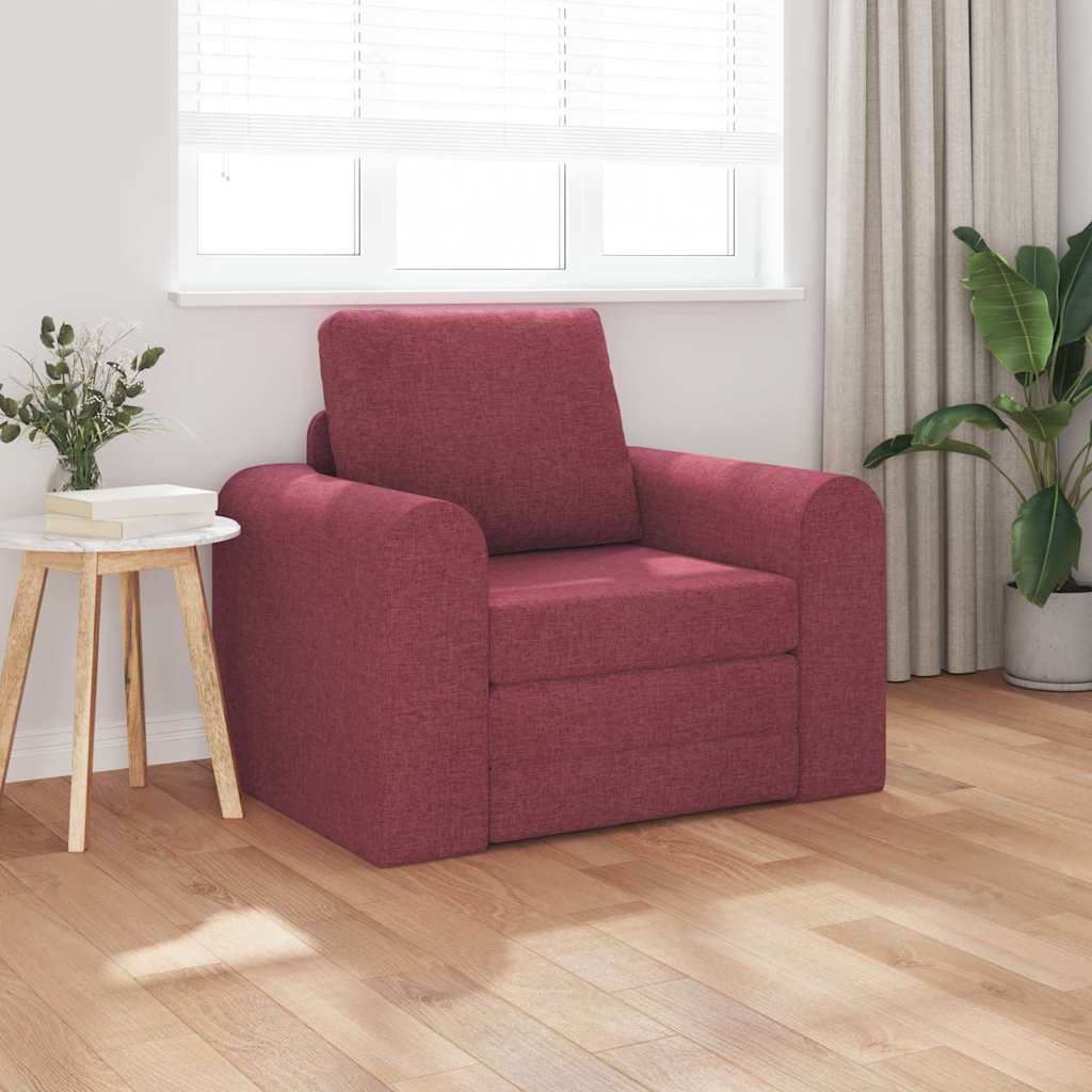Canapé-Lit Rouge bordeaux 98 x 71 x 83 cm tissu - XIOS