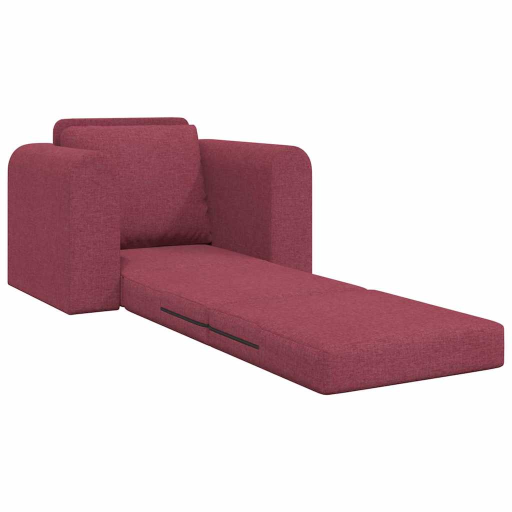 Canapé-Lit Rouge bordeaux 98 x 71 x 83 cm tissu - XIOS