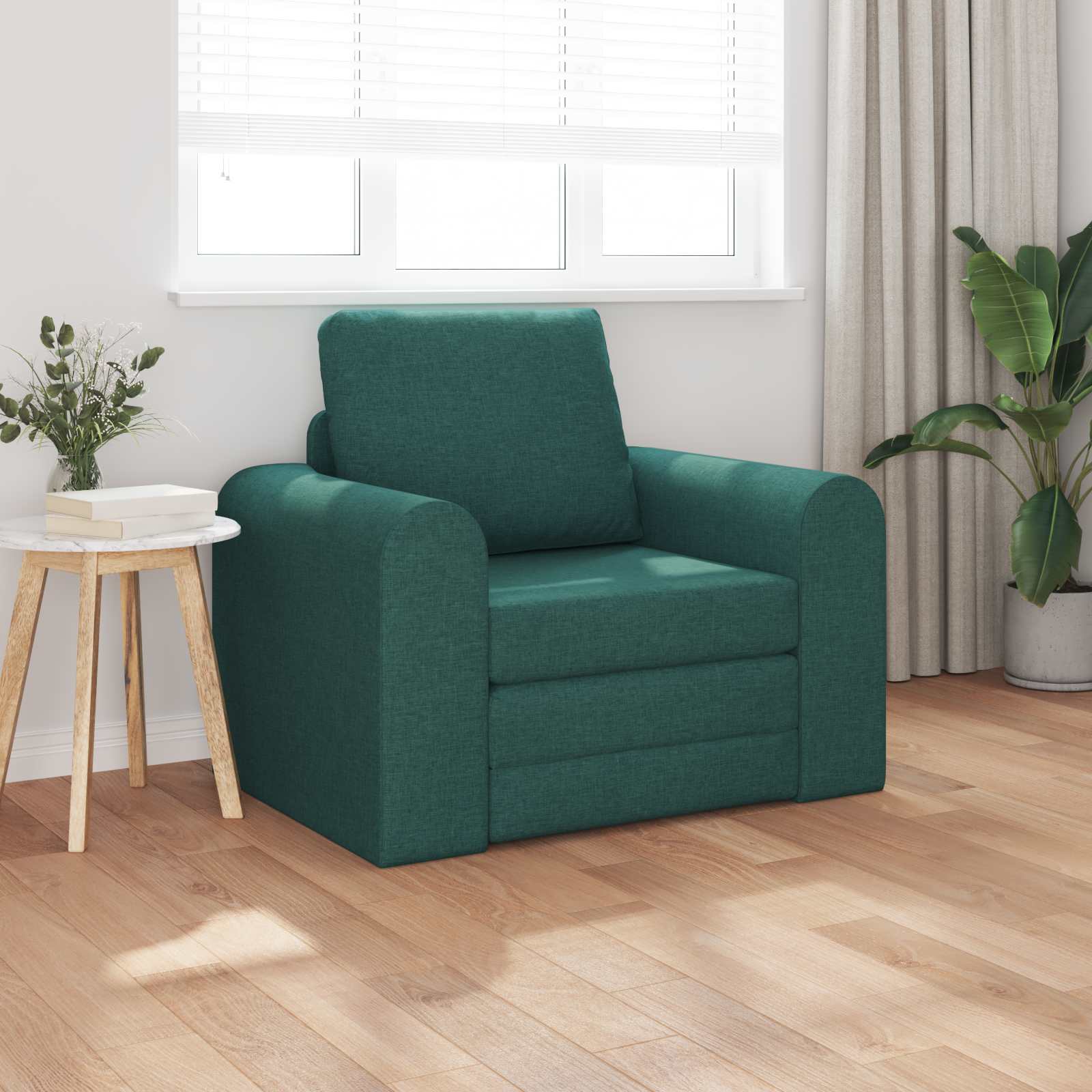 Canapé-Lit Vert foncé 98 x 71 x 83 cm tissu - XIOS