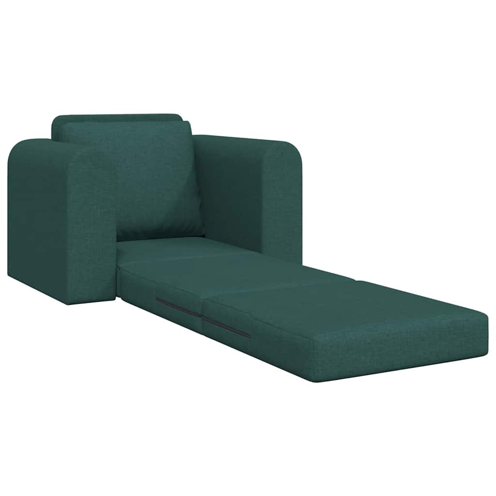 Canapé-Lit Vert foncé 98 x 71 x 83 cm tissu - XIOS