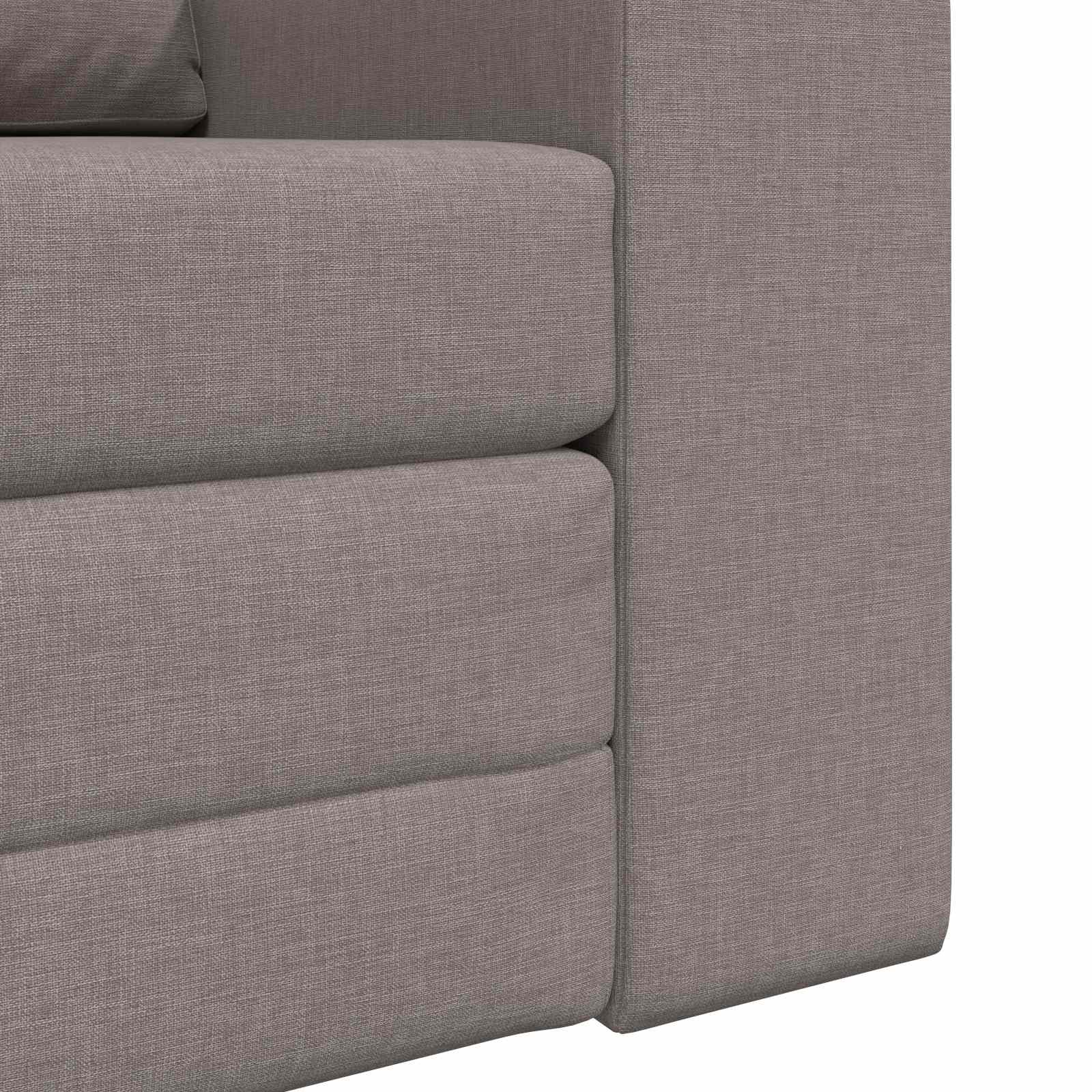 Canapé-Lit Taupe 98 x 71 x 83 cm tissu - XIOS