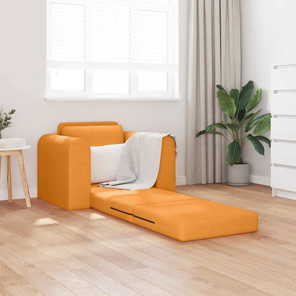 Canapé-Lit Jaune foncé 98 x 71 x 83 cm tissu - XIOS