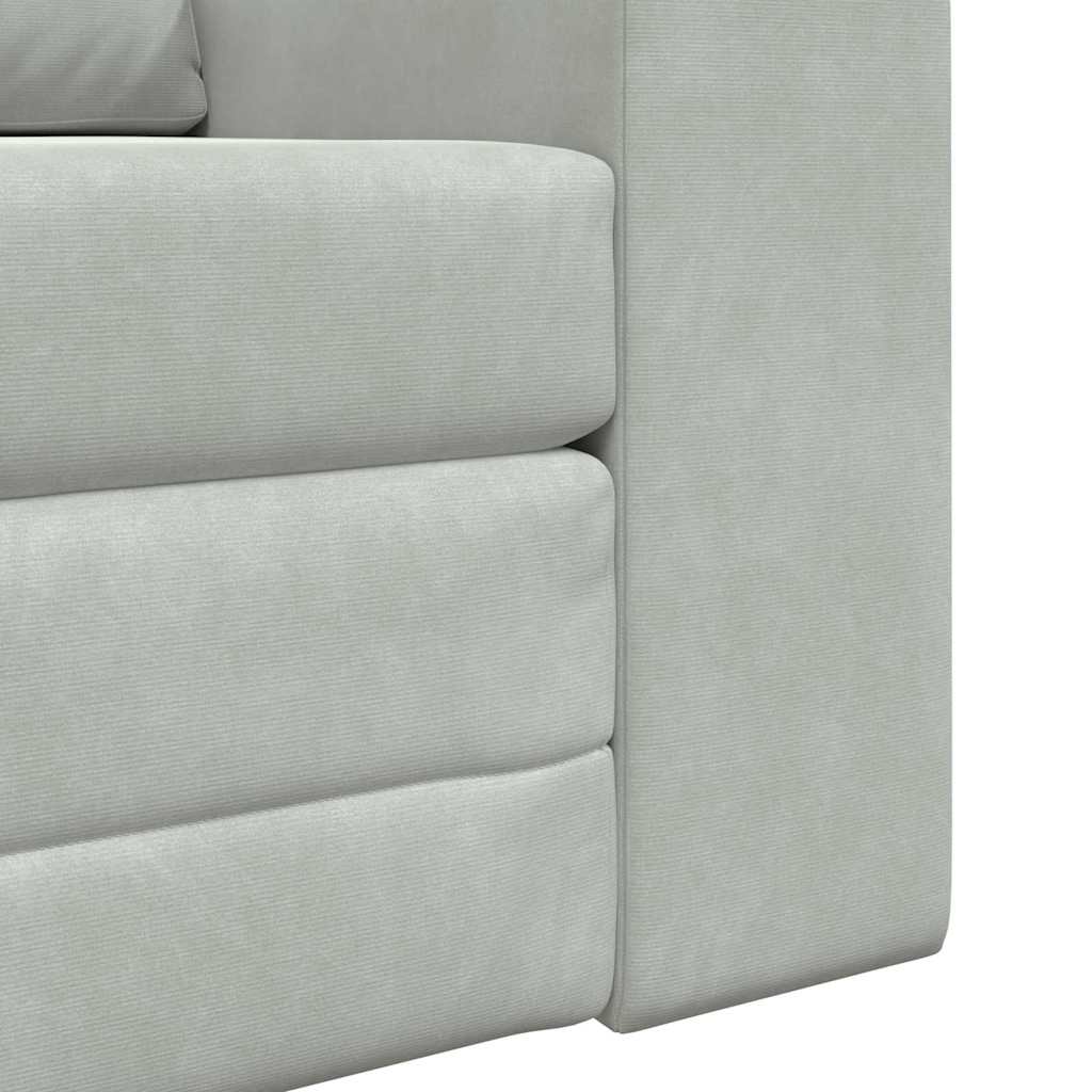 Canapé-Lit Gris clair 98 x 71 x 83 cm Velours - XIOS