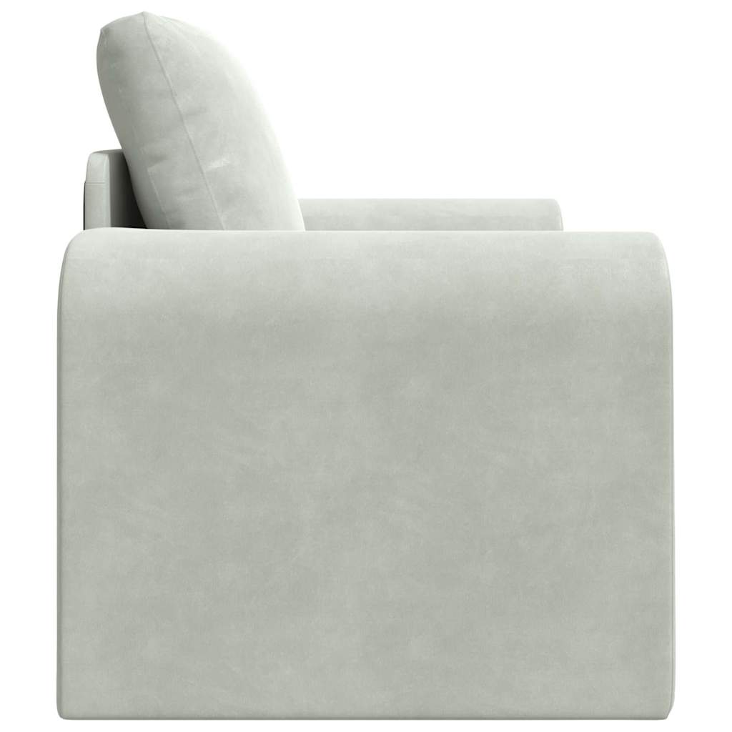 Canapé-Lit Gris clair 98 x 71 x 83 cm Velours - XIOS