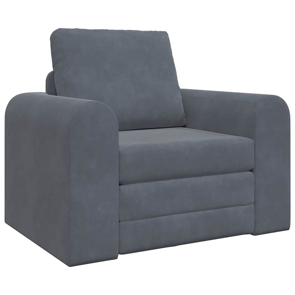 Canapé-Lit Gris foncé 98 x 71 x 83 cm Velours - XIOS