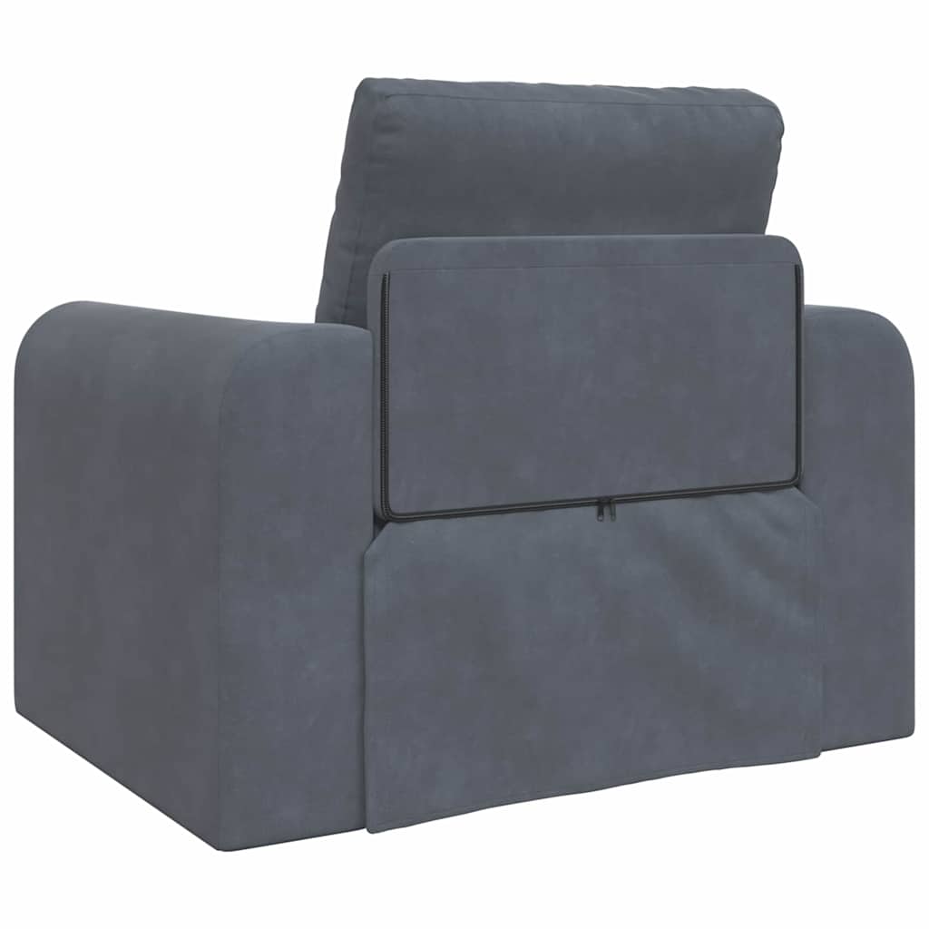 Canapé-Lit Gris foncé 98 x 71 x 83 cm Velours - XIOS