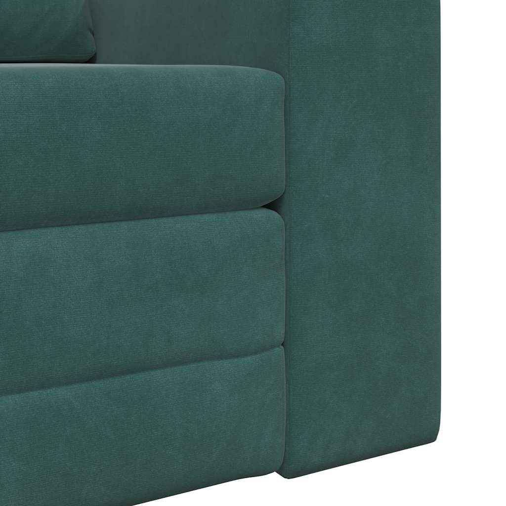 Canapé-Lit Vert foncé 98 x 71 x 83 cm Velours - XIOS