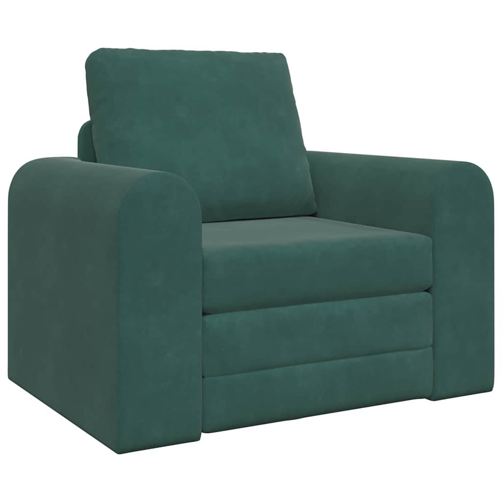 Canapé-Lit Vert foncé 98 x 71 x 83 cm Velours - XIOS