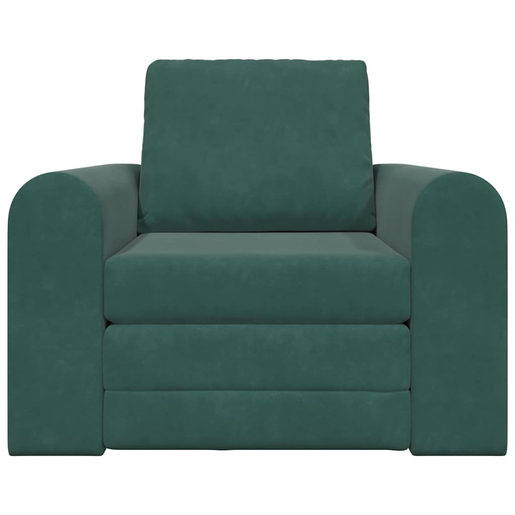 Canapé-Lit Vert foncé 98 x 71 x 83 cm Velours - XIOS