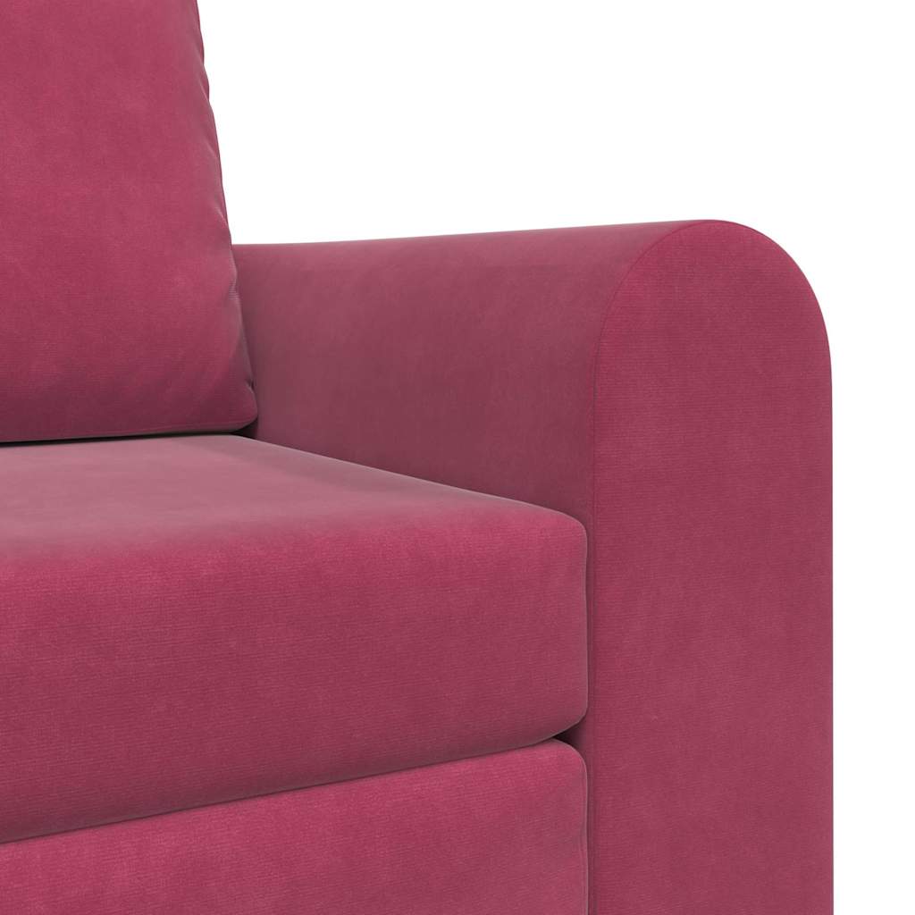 Canapé-Lit Rouge bordeaux 98 x 71 x 83 cm Velours - XIOS