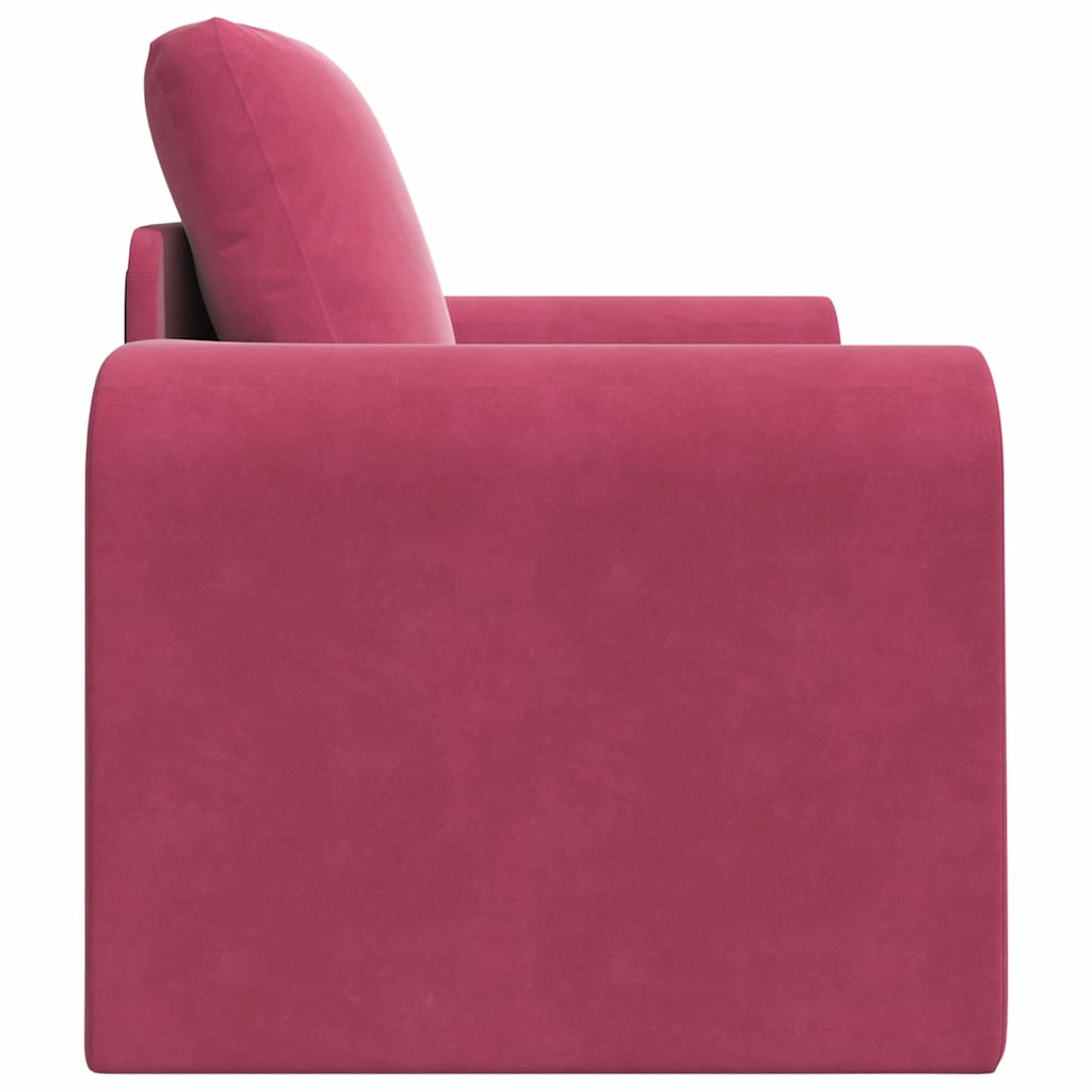 Canapé-Lit Rouge bordeaux 98 x 71 x 83 cm Velours - XIOS