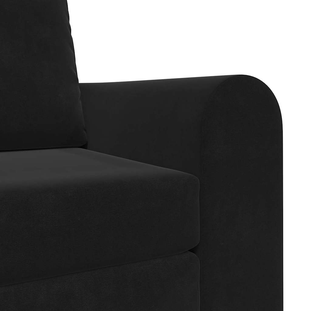 Canapé-Lit Noir 98 x 71 x 83 cm Velours - XIOS