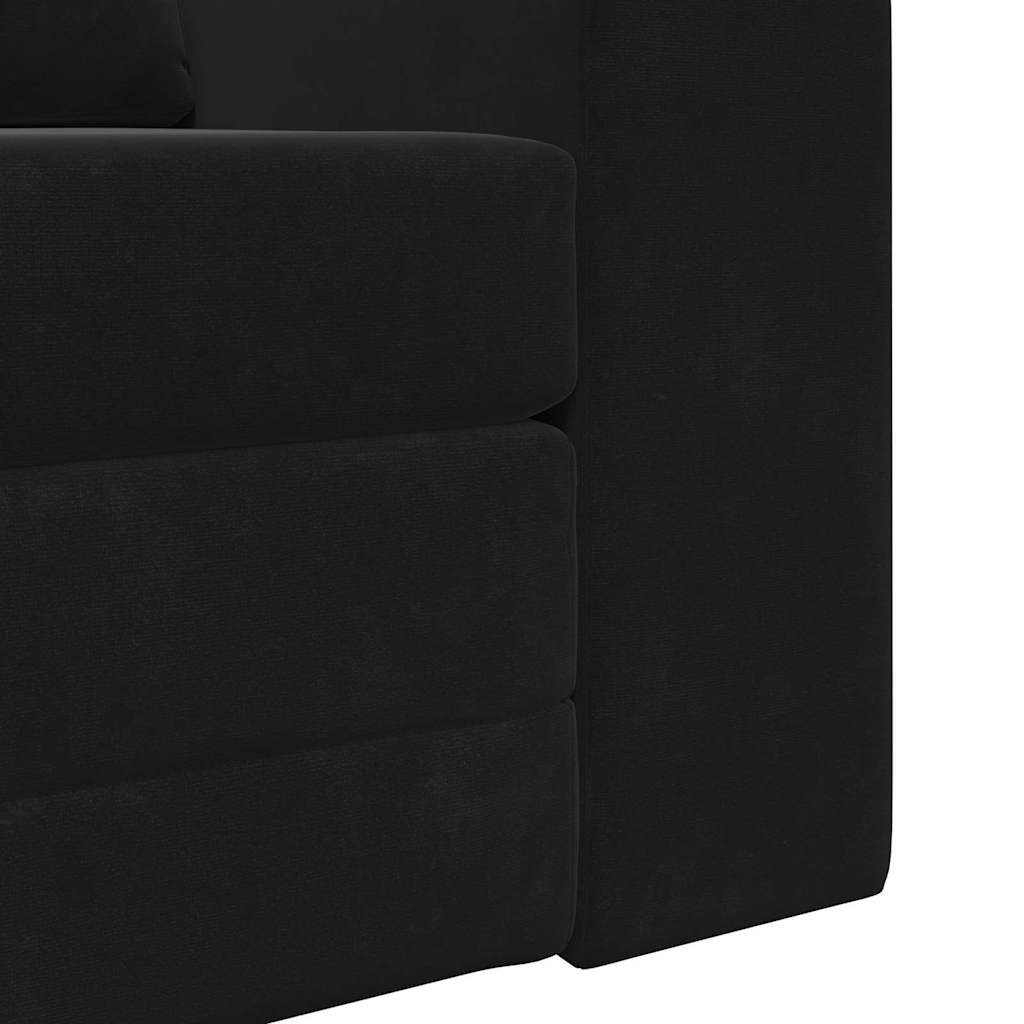 Canapé-Lit Noir 98 x 71 x 83 cm Velours - XIOS