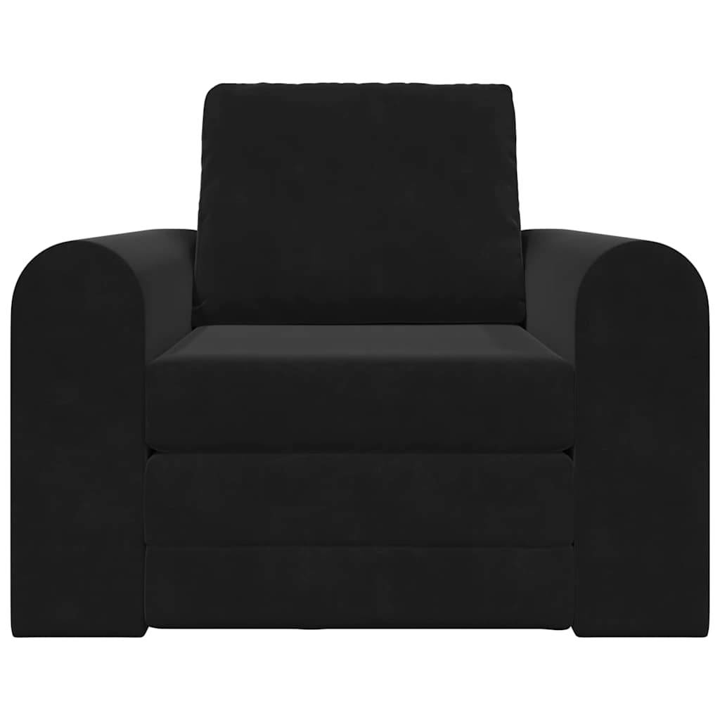 Canapé-Lit Noir 98 x 71 x 83 cm Velours - XIOS