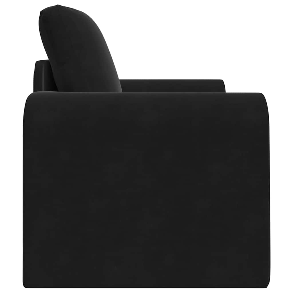 Canapé-Lit Noir 98 x 71 x 83 cm Velours - XIOS