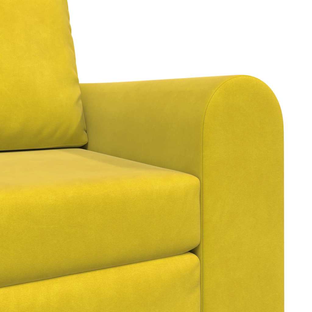 Canapé-Lit Jaune 98 x 71 x 83 cm Velours - XIOS