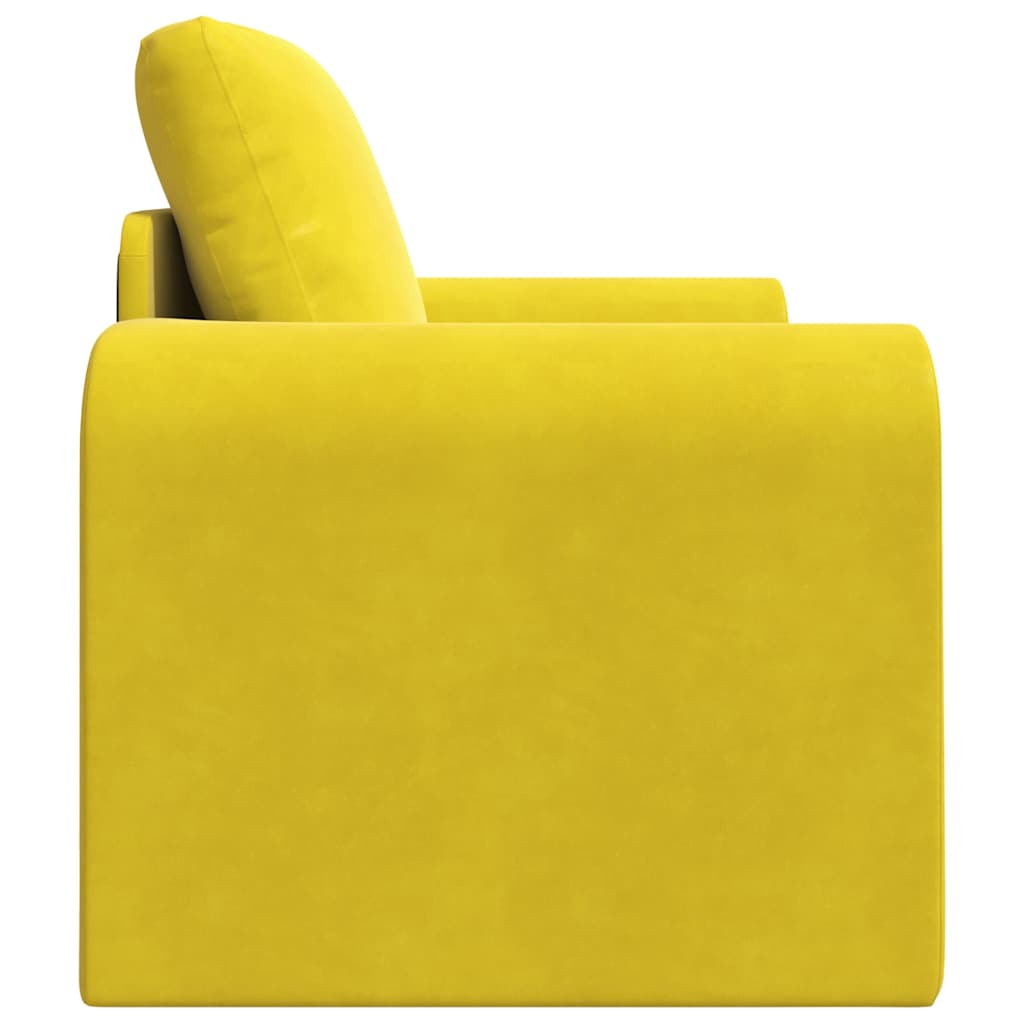 Canapé-Lit Jaune 98 x 71 x 83 cm Velours - XIOS
