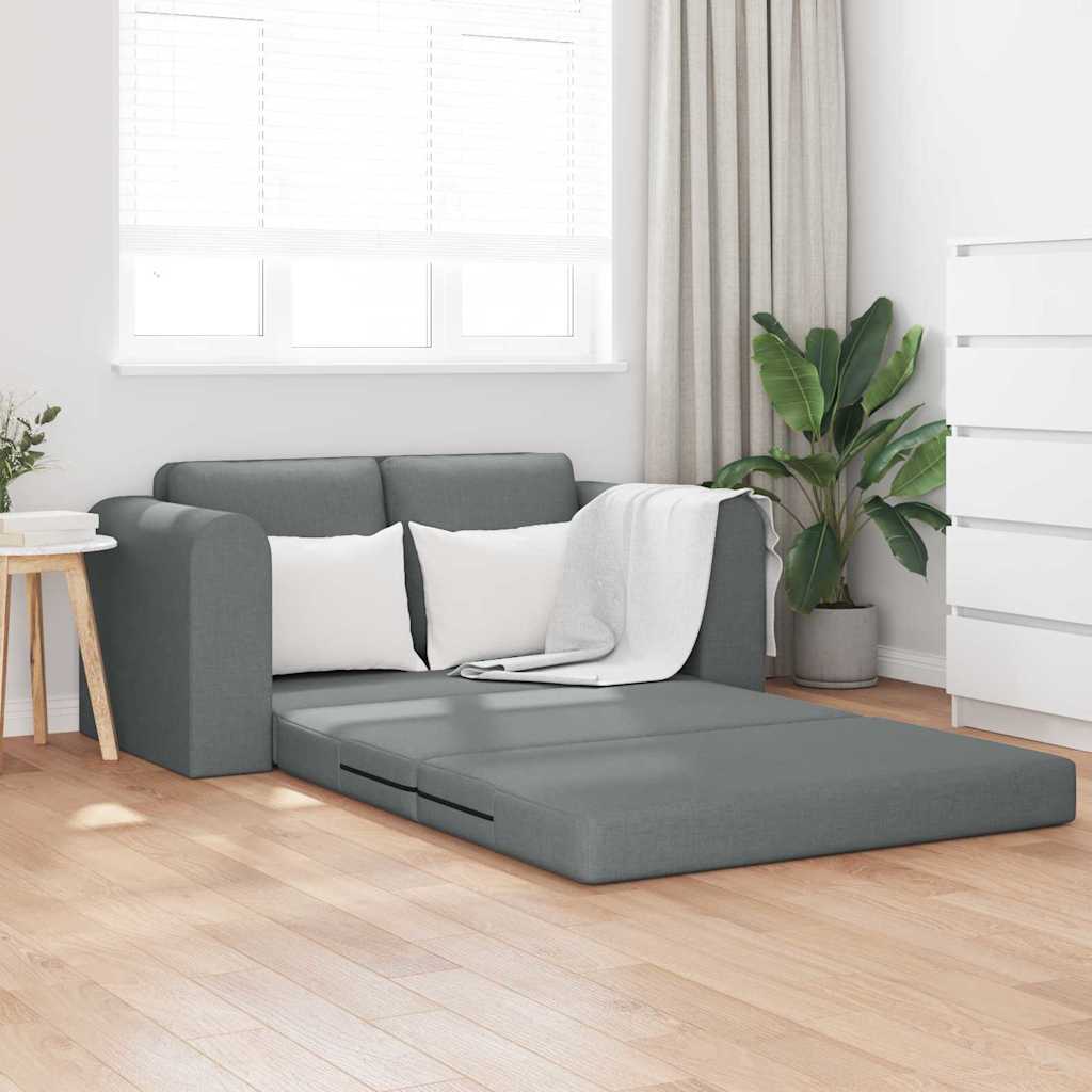 Canapé-Lit Gris foncé 148 x 71 x 83 cm tissu - XIOS