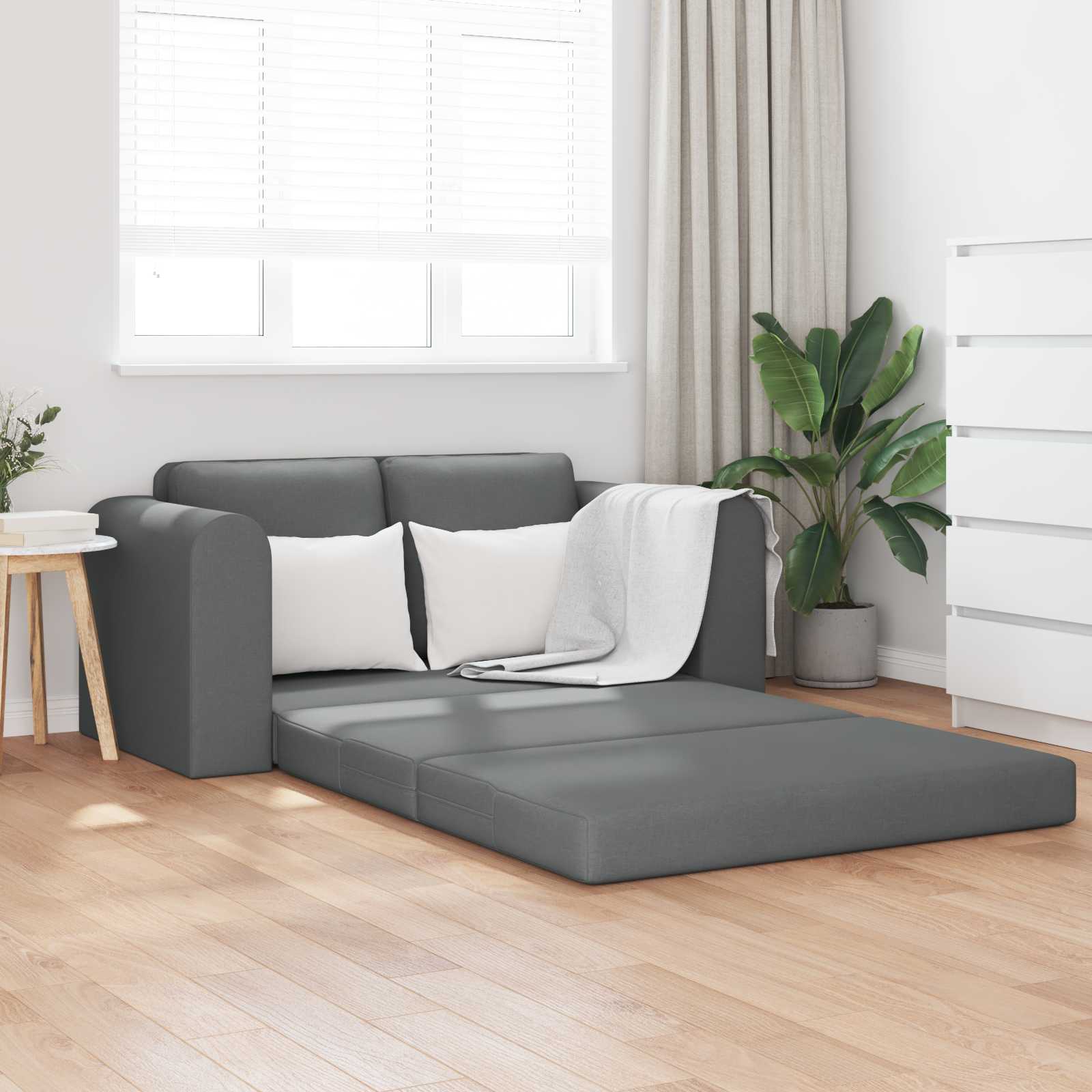Canapé-Lit 60cm Gris foncé tissu - XIOS