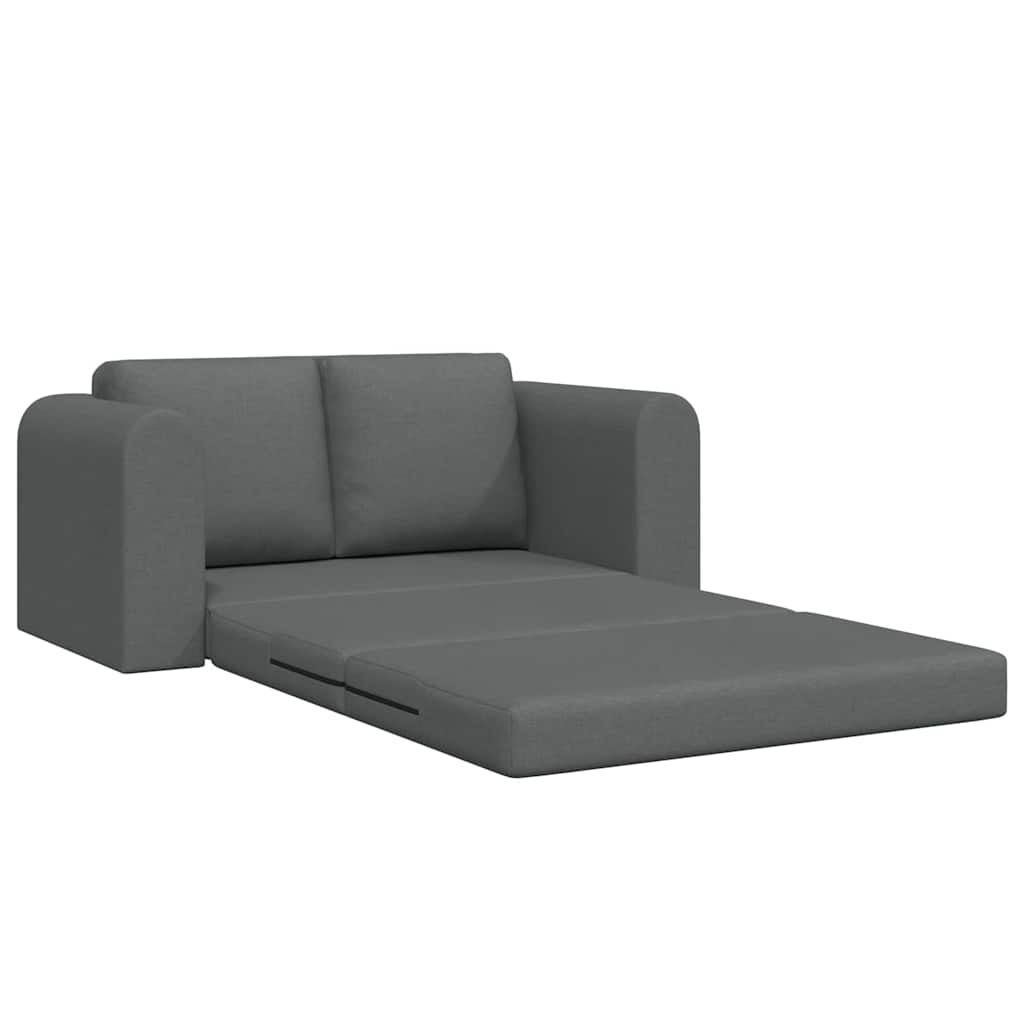 Canapé-Lit Gris foncé 148 x 71 x 83 cm tissu - XIOS