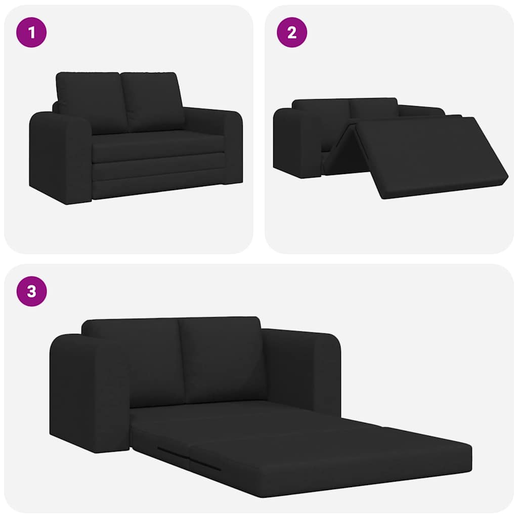 Canapé-Lit 60cm Noir tissu - XIOS
