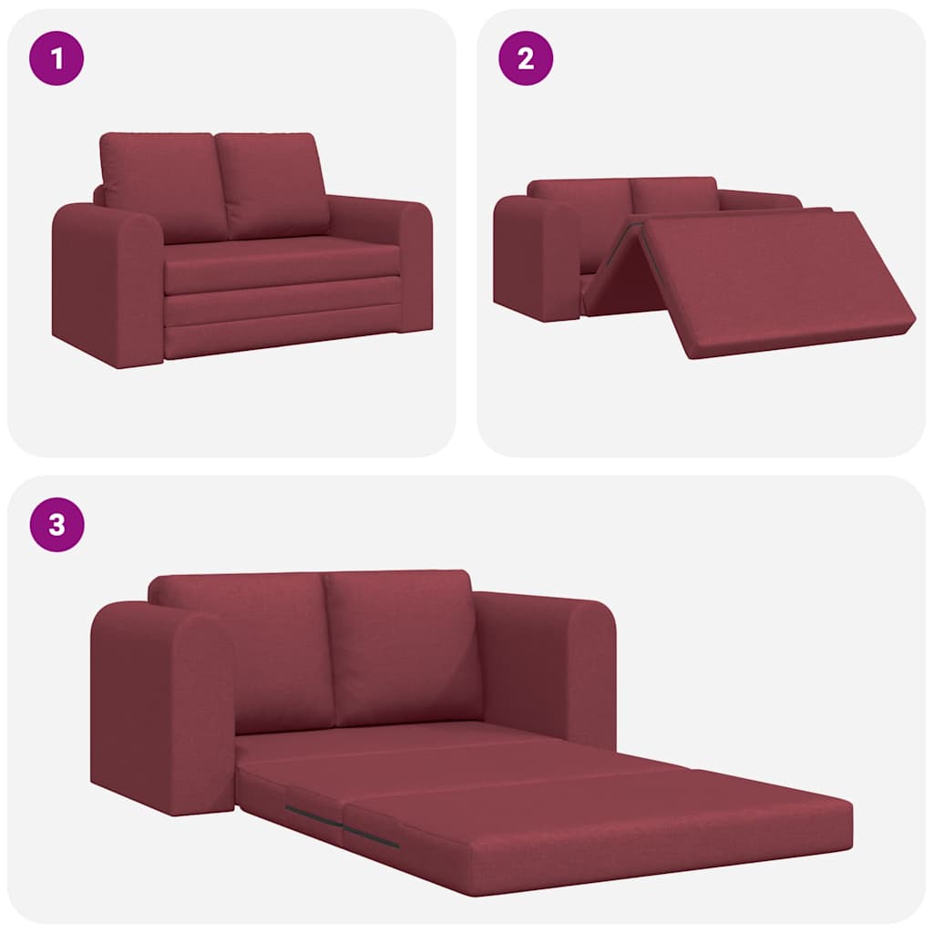 Canapé-Lit 60cm Bordeaux tissu - XIOS
