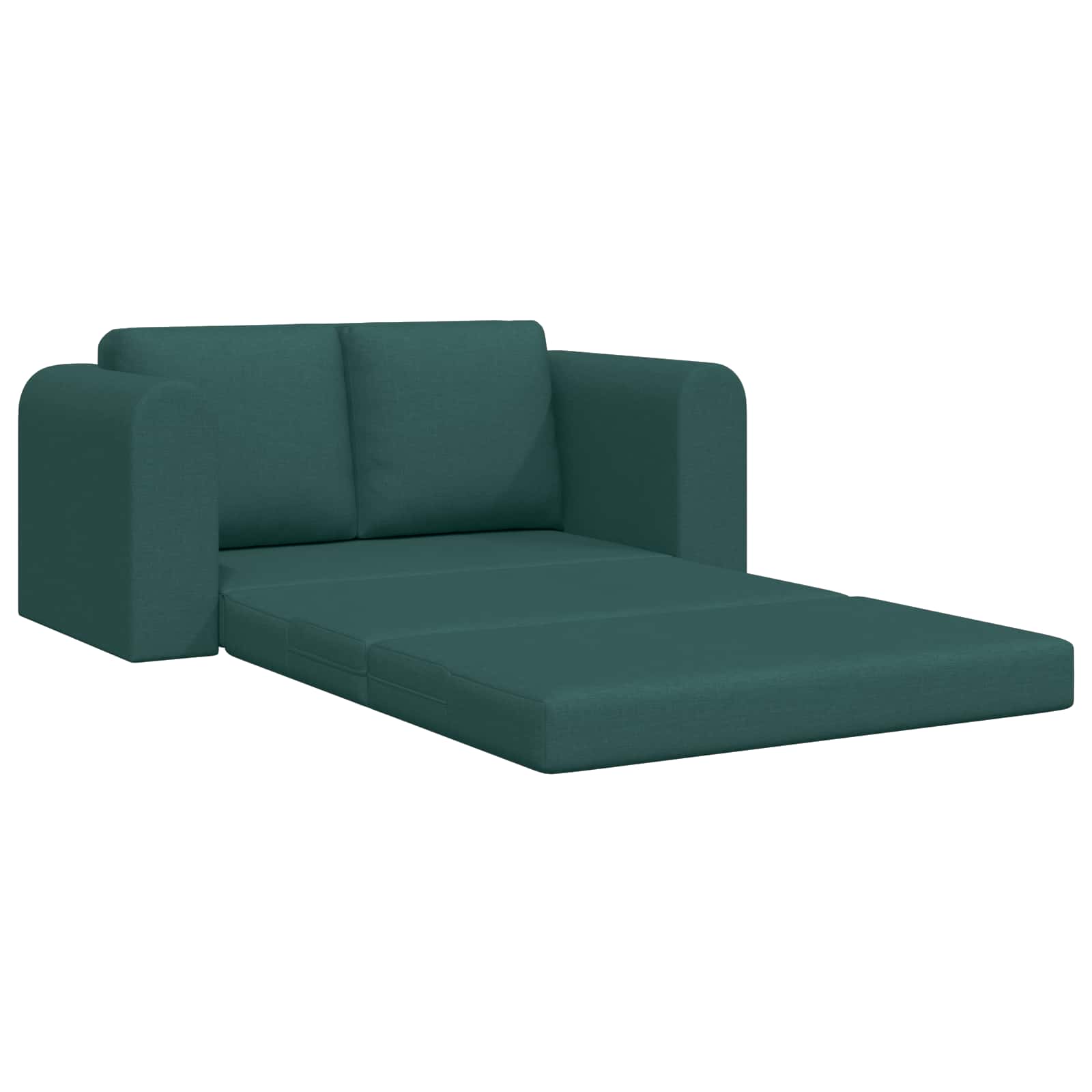 Canapé-Lit Vert foncé 148 x 71 x 83 cm tissu