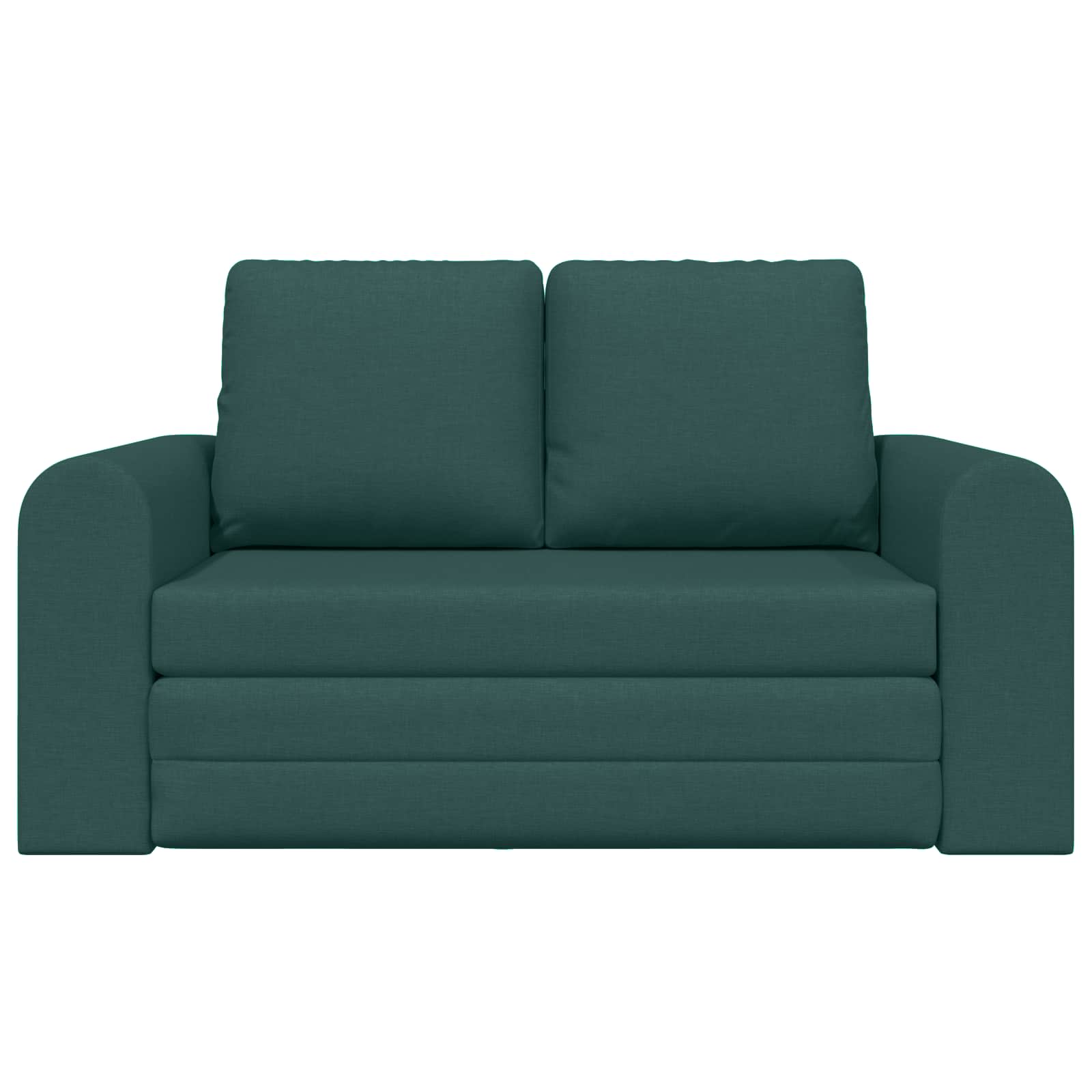 Canapé-Lit Vert foncé 148 x 71 x 83 cm tissu