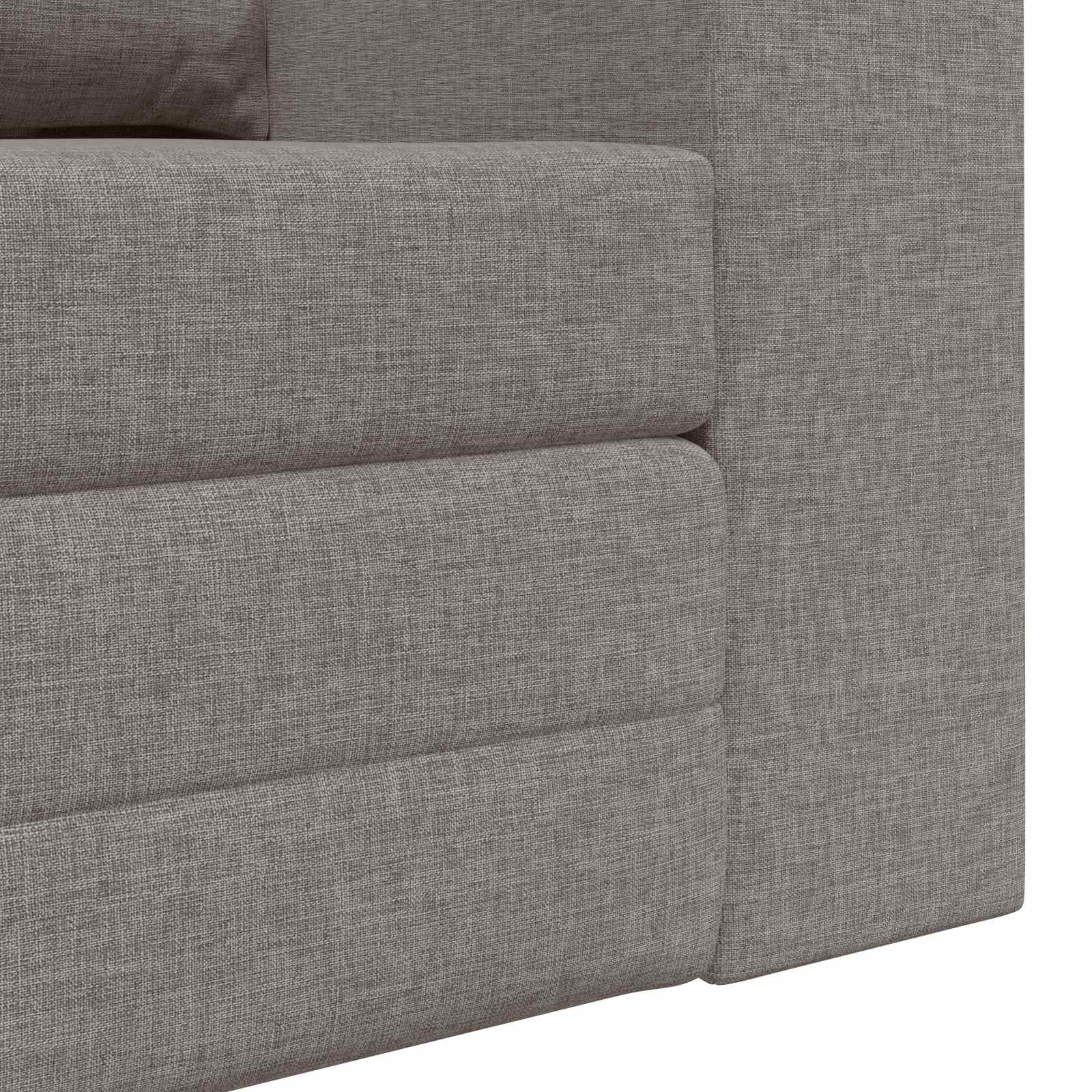 Canapé-Lit Taupe 148 x 71 x 83 cm tissu