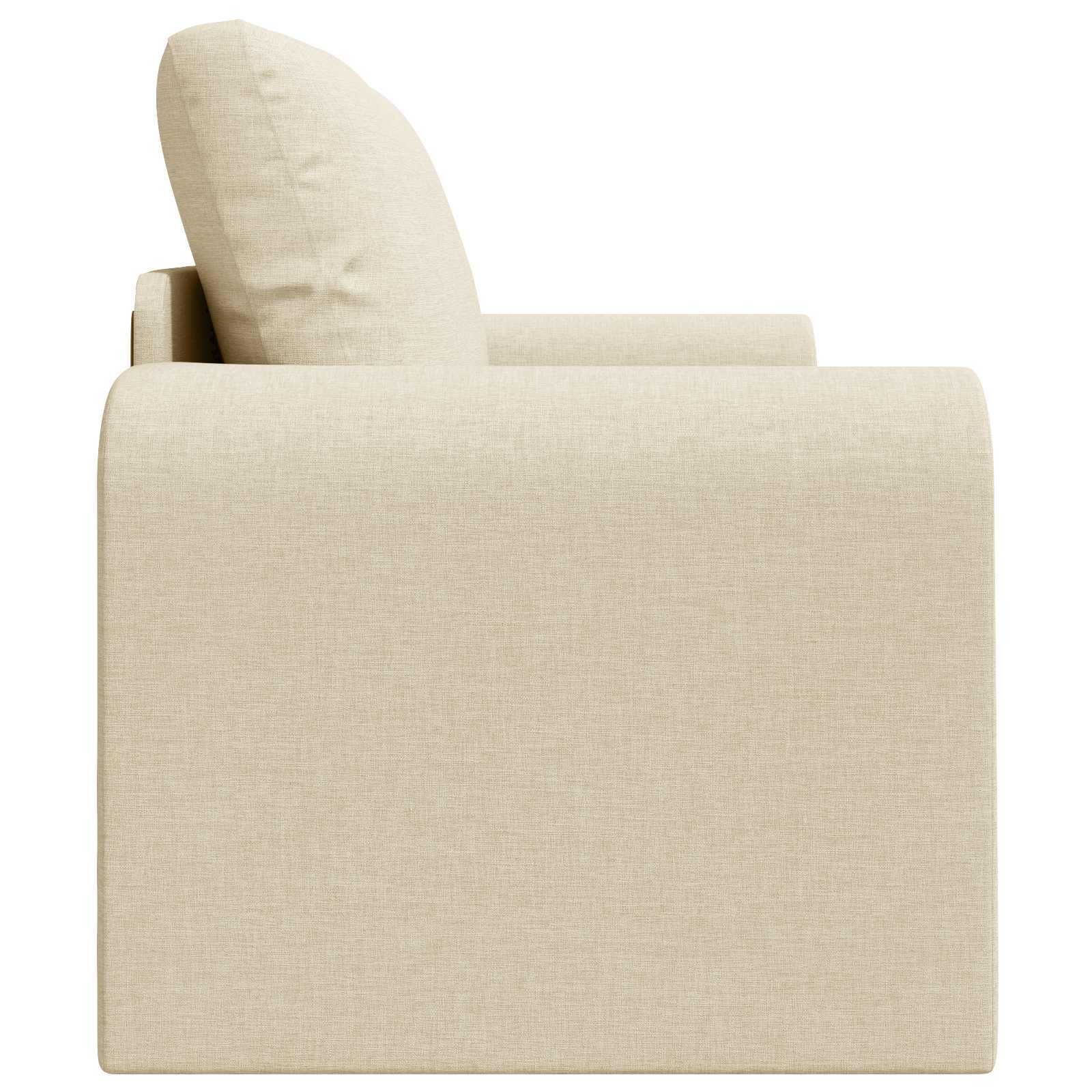 Canapé-Lit Crème 148 x 71 x 83 cm tissu