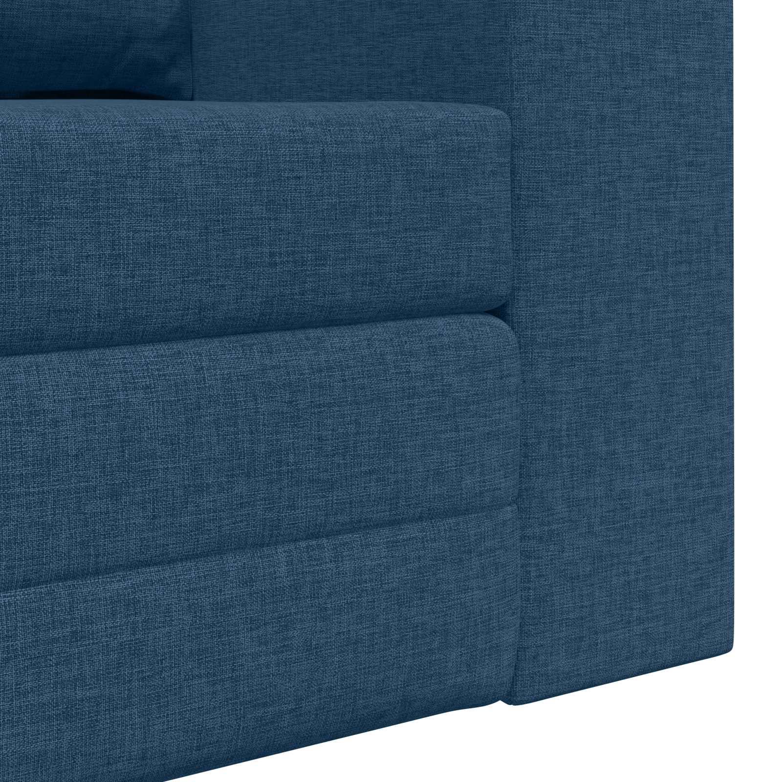 Canapé-Lit Bleu 148 x 71 x 83 cm tissu