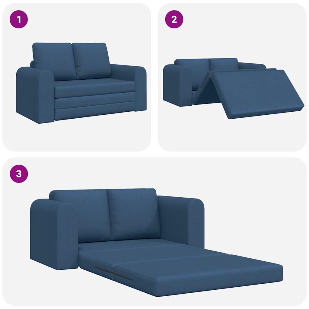 Canapé-Lit 60cm Bleu tissu - XIOS