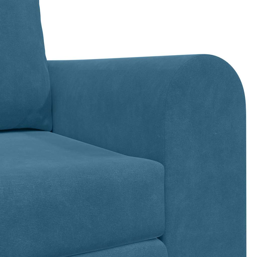 Canapé-Lit 60cm Bleu Velours - XIOS