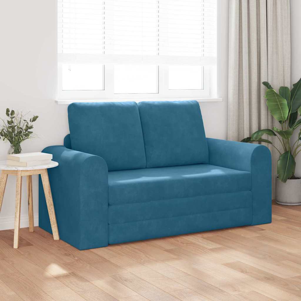 Canapé-Lit 60cm Bleu Velours - XIOS