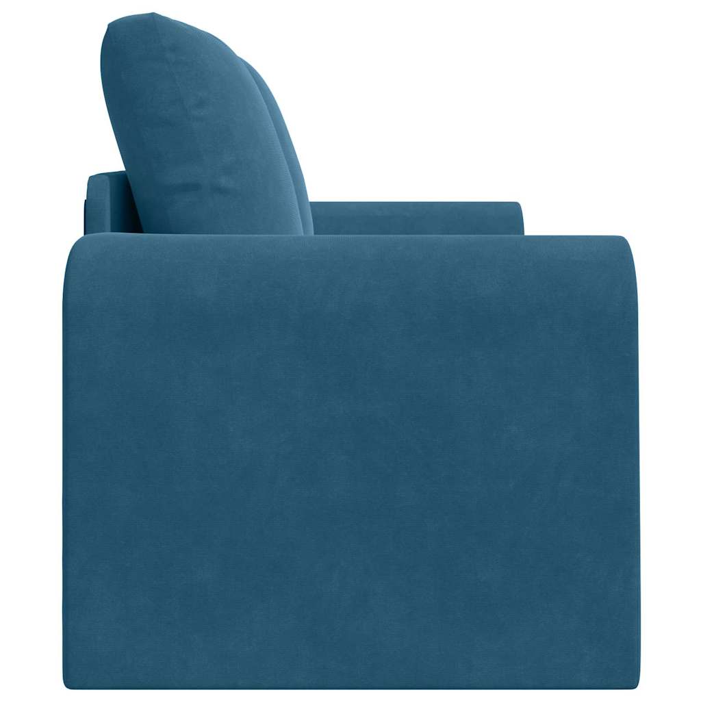Canapé-Lit 60cm Bleu Velours - XIOS