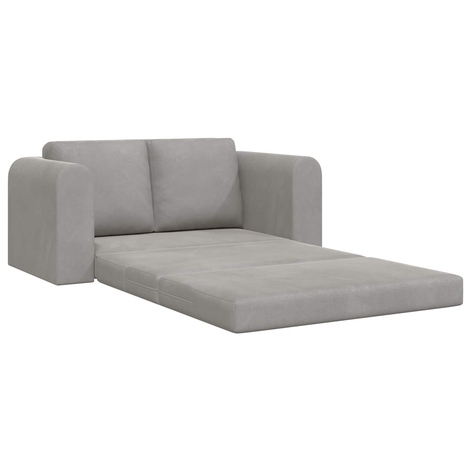 Canapé-Lit Gris clair 148 x 71 x 83 cm Velours